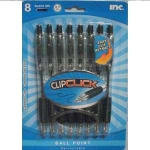  Clip Click Ball Point .7 mm Retractable Black or Blue Ink 