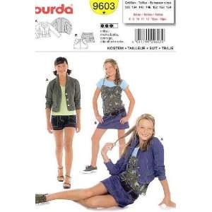  Burda 9603 Pattern Jr Jacket Mini Skirt Teen 8 to 14 (Euro 