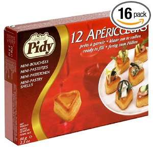 Pidy Apericoeurs   Mini Heart Pastry Shells, 12 Count Boxes 192 Pieces 