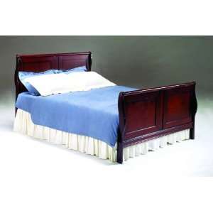  Bernards 1029 Cherry Sleigh Bed   Solid Panel King: Home 