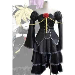  Vocaloid Len Kagamine Cosplay Costume Black Dress: Toys 