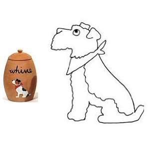  Airedale Whine Treat Jar: Kitchen & Dining