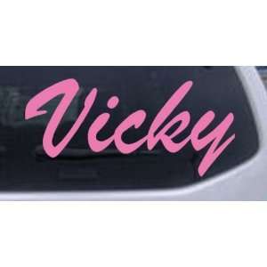  Pink 40in X 18.7in    Vicky Car Window Wall Laptop Decal 