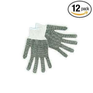 Steiner 00031 Work Gloves, Heavyweight String Knit Plastic Dotted 