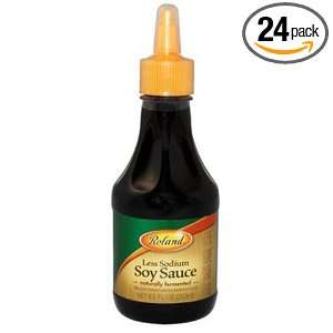 Roland Soy Sauce, Low Sodium, 8.5000 Ounce (Pack of 24):  