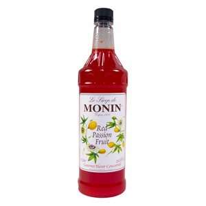 MONIN PET PASSION FRT RED, CS 4/1LTR, 01 0154 MONIN INC MONIN SYRUPS