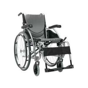   Lightweight Ergonomic Wheelchair S 115 with 24 Rear Wheels   Red Ros