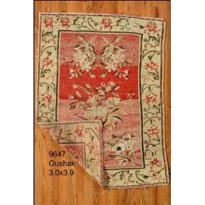    3x3 Hand Knotted Oushak Turkey Rug   30x39: Home & Kitchen