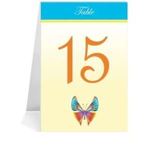   Number Cards   Butterfly Rainbow Blue #1 Thru #29: Office Products