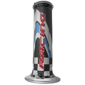  Harris Sport Bike Grips   Blue/White Racing: Automotive