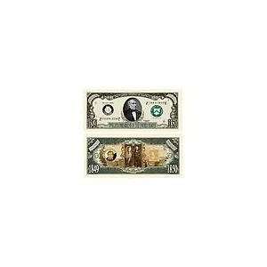  Novelty & Fake Money Zachary Taylor Million Dollar Bill 