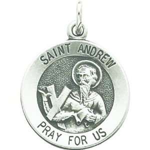  Sterling Silver Saint Andrew Medal: Jewelry