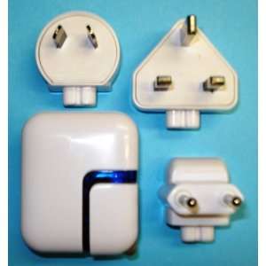 USB Adapter Charger Global Plugs for iPod, MP3, PDA, 2 