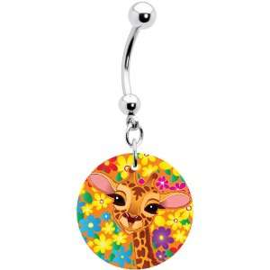  Baby Giraffe Belly Ring: Jewelry
