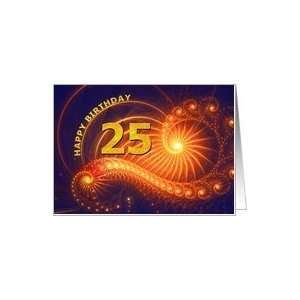   : Curling lines and lights card for a 25 year old Card: Toys & Games