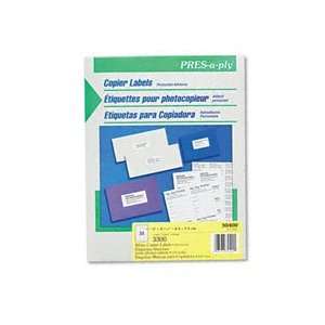  AVE30400 Avery® LABEL,ADRS,1X2.75,33/SHT: Office Products