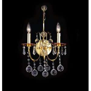   or Chrome Wall Sconce with European or Swarovski Crystals SKU# 11158