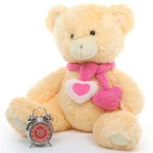    Sweet Hugs Lovable Cream Heart Teddy Bear 30in: Toys & Games