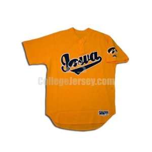  Yellow No. 1 Game Used Iowa Athletix Apparel Baseball 