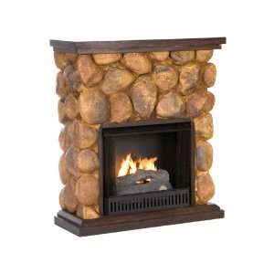  SEI Cheyenne Faux Stone Gel Fuel Fireplace