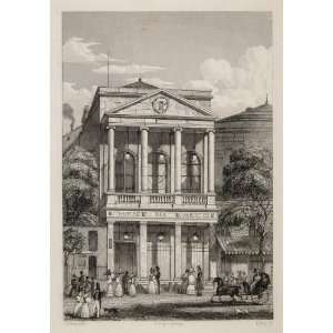  1831 Theatre des Varietes Paris France Copper Engraving 