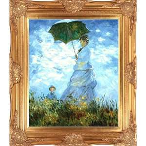  Monet Madame Monet and Her Son Framed Oil Painting: Home 