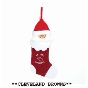  Pack of 4 NFL Cleveland Browns Santa Claus Christmas 