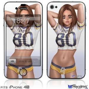  iPhone 4S Skin   Tight End Pin Up Girl 