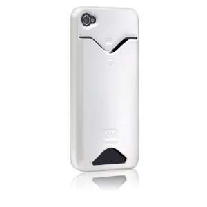  iPhone 4 / 4S ID Credit Card Case Glossy White Cell 