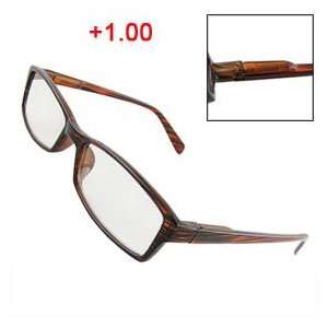  Amber Color Arms Full Frame Presbyopic Glasses +1.00 for 