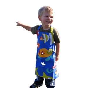  Twinklebelle Kids Aprons in Sea Creature Print, for 3 to 