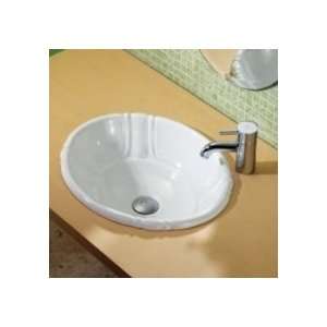  Decolav 1495 CBN Ceramic Drop in Basin With Overflow