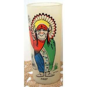   : Frosted Indian Drinking Glass By Bill Lores Chief: Everything Else