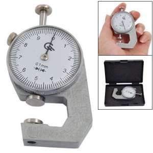  0 to 10mm Round Dial Thickness Gauge Gage Measurement Tool 