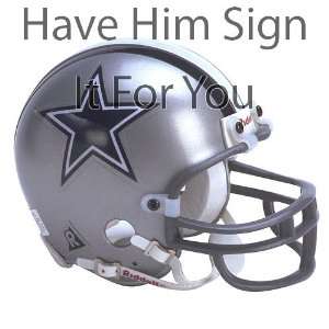  Roy Williams Dallas Cowboys Personalized Autographed Mini 