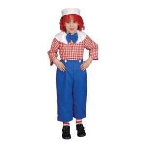   Rag Doll Boy Child Costume Dress Up Set Size 16 18: Toys & Games