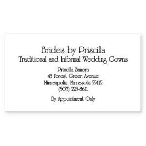  Brides By Priscilla Business Cards: Office Products