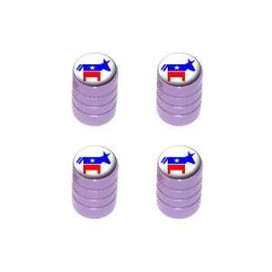 Democrat Democratic Donkey   Tire Rim Valve Stem Caps   Purple