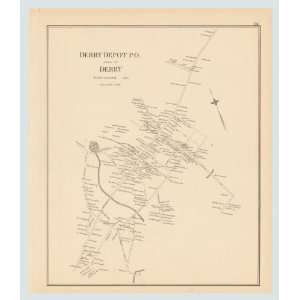  Original 1892 Antique Map Bundle of 3~ Derry Depot PO 