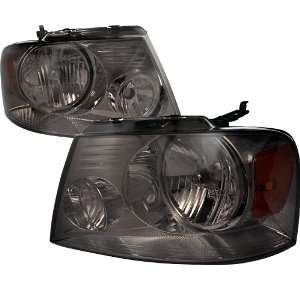  FORD F150 SMOKE CRYSTAL HEAD LIGHTS LAMPS PAIR: Automotive