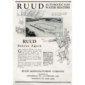   Featured in 1924 Ruud Water Heaters Advertisement. 