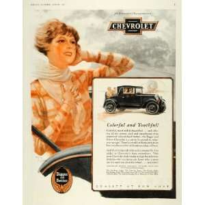  1928 Ad Fred Mizen Art Chevrolet Antique Automobile 