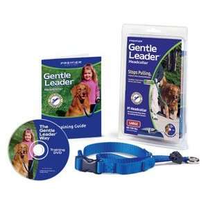 NEW+PREMIER LARGE+ICE BLUE GENTLE LEADER COMPLETE DOG+PUPPY TRAINING 