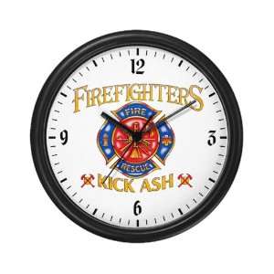  Wall Clock Firefighters Kick Ash   Fire Fighter 