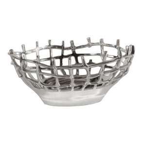  Uttermost 19607 Glafira Bowl in Polished Aluminum,