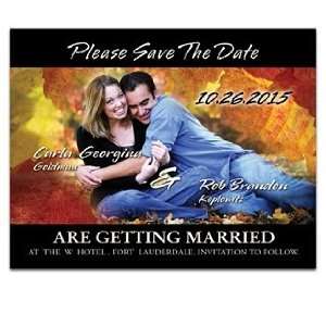  300 Save the Date Cards   Autumn Leaves: Office Products