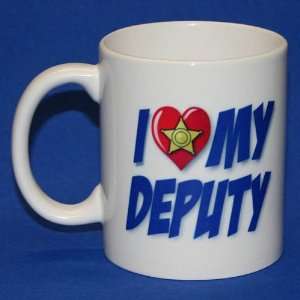  I Love My Deputy 5 Point Star Coffee Mug: Everything Else
