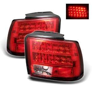  1999 2004 Ford Mustang Red/Clear SR LED Tail Lights 