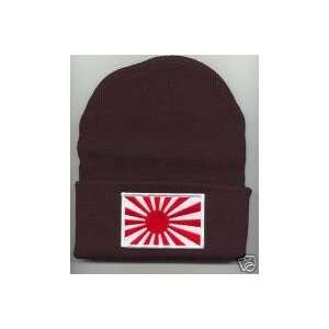 JAPAN RISING SUN Beanie HAT SKI CAP Black NEW: Home 