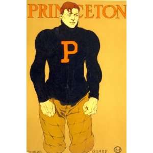   Princeton football player wearing a shirt with P Home & Kitchen